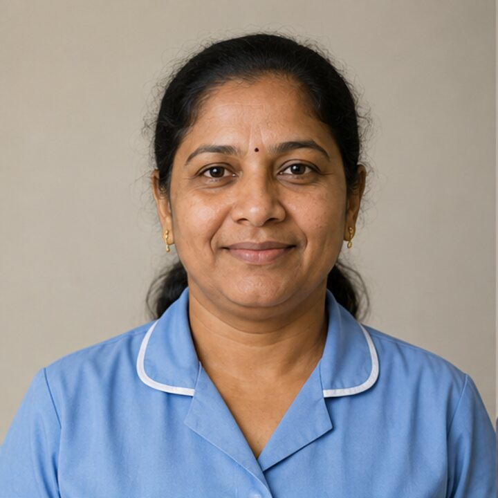 Lakshmi Nair domestic service profile portrait